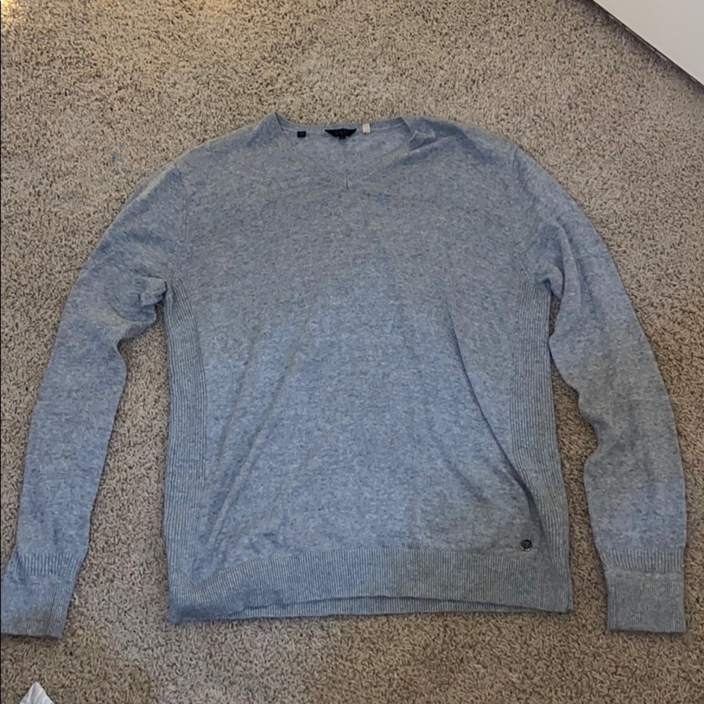 Guess Grey V-Neck Sweater
